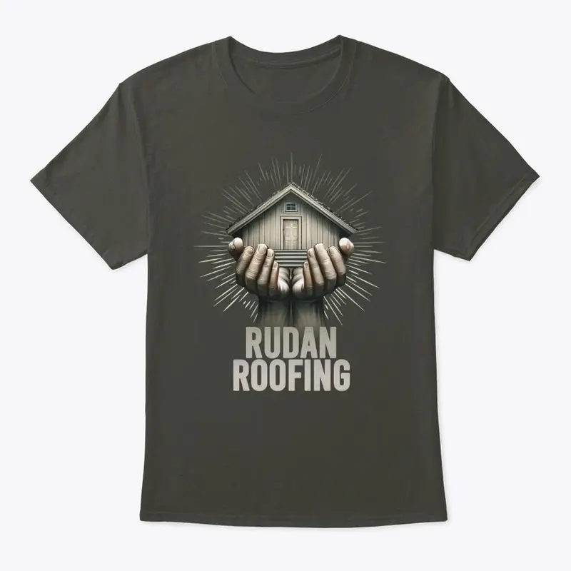 Rudan Roofing "In Good Hands" Dark Tee